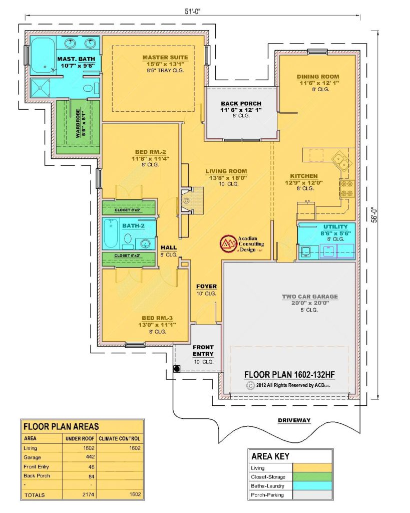 1602-132hf House Floor Plan